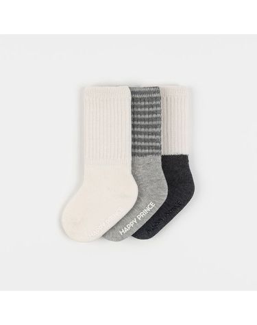 [보리보리] SIZE~6Y 트렌드 워머 양말 3색세트