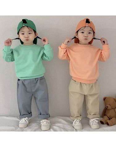 [보리보리] 면스판 팬츠 국내산 유아동바지 데일리 키즈