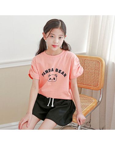 [보리보리] 팬다절개바지세트여름 주니어의류 초등학생옷 초등여아옷 여아상하복