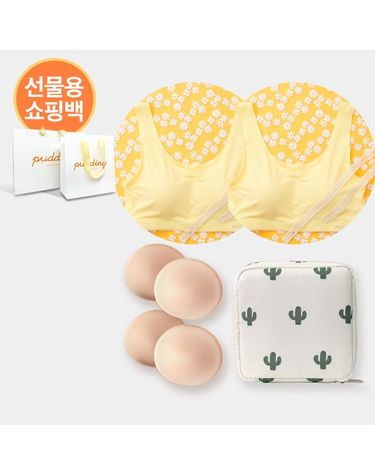 [보리보리] 러블리 푸딩선물세트러블리 푸딩브라2매+추가 브라패드2세트+파우치+줄자+쇼핑백