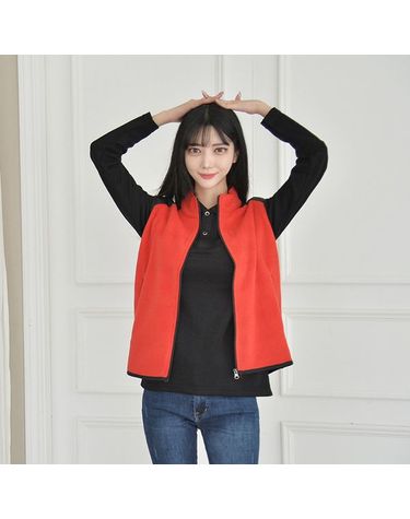 [보리보리] 심플 폴라폴리스 조끼 3color 유니폼 반티 조끼