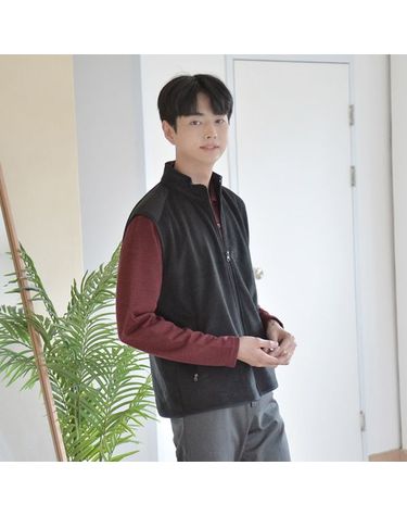[보리보리] 심플 폴라폴리스 조끼 3color 남여공용 조끼