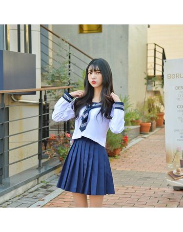 [보리보리] 귀여운 기본 세라복 세트 긴팔