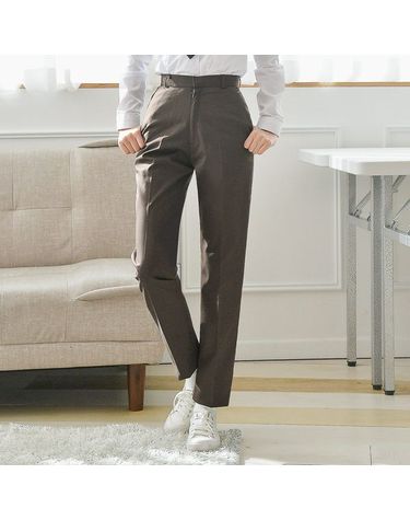 [보리보리] 스판 밤색 교복바지 여자