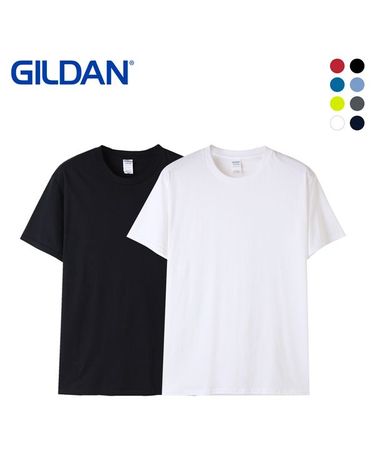 [보리보리] GILDAN 남녀공용 USA핏 코튼 무지 반팔티