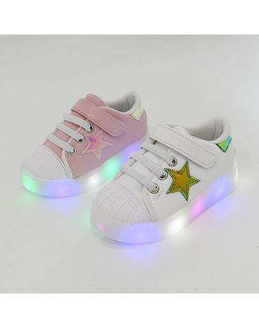 [보리보리] 매직 별 라이팅 여아 남아 키즈 주니어 유아 동국산 LED 운동화