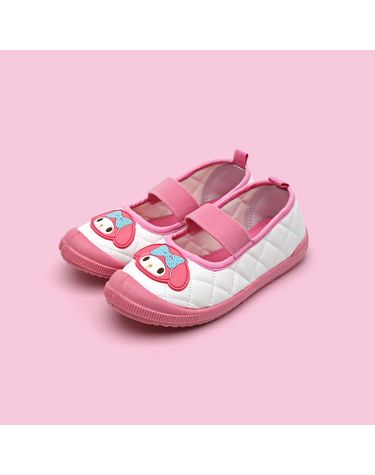 프리프리스 슈즈 [보리보리] 마이멜로디 페이스 퀼팅실내화