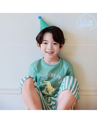 [보리보리] 바풀 PL SS43-03 아동내복 순면 7부 유아 아동 봄 실내복 잠옷 상하
