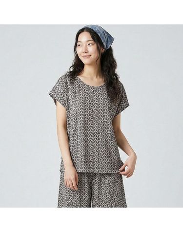 [보리보리] 바풀 SN PS 1805-0 인견 여성 실내복 반팔 3부 상의 봄 여름 쿨 인견잠옷