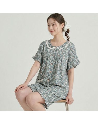 [보리보리] 바풀 MJ CZ 1881-77 여성 반팔 잠옷 레이온 봄 여름 잠옷상하 쿨링 냉감 자연섬유 실내복 상하세트