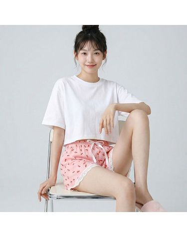 [보리보리] 바풀 TB Y-1862-44 여성 잠옷 미니파자마 3부 반바지 봄여름 쿨링 실내복 팬츠
