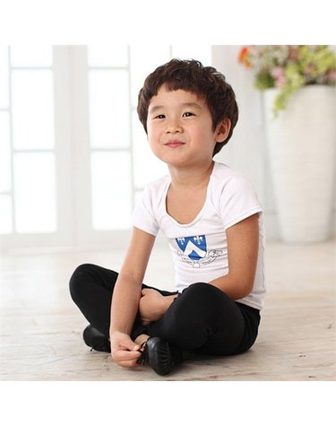 [보리보리/키즈발레몰]방패티 남아 발레복 화이트