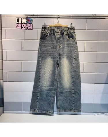 [보리보리] 대동백화점 DP01 기모스냅 벌룬 절개 데님 청바지 ULTJ25TZ3