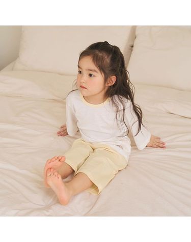 [보리보리] 바풀 PL SS63-18 아동내복 7부 자카드 유아 아동 실내복 잠옷 상하