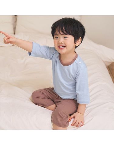 [보리보리] 바풀 PL SS63-16 아동내복 7부 자카드 유아 아동 실내복 잠옷 상하