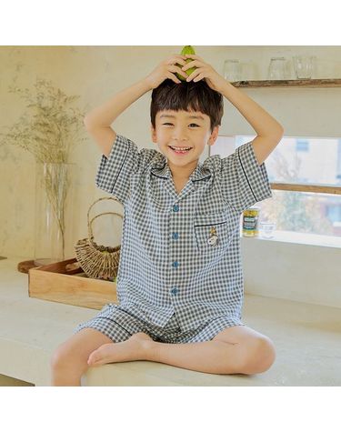 [보리보리]  국내제작 앤디 스누피 남아동주니어 중학생잠옷 반팔상하세트