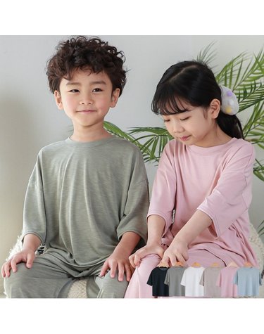[보리보리] 이지 슬라브 아동반팔티셔츠