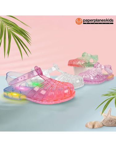 [보리보리] 키즈 아쿠아 젤리 슈즈 아동 토들러 라이트닝 샌들 여아 남아 물놀이 어린이집 유치원 어린이 여름 비치 공주 신발