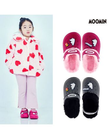 [보리보리] 무민 방한 샌들 택1/아기 겨울신발 유아 털신발 키즈 방한화 아동 털슬리퍼 남아 여아 주니어 어린이 털신
