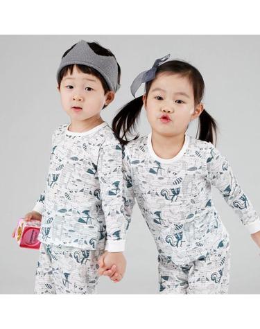 [보리보리] 9부_숲속친구들/국산무형광/KC인증/아동내의 유아내복 아기실내복 주니어잠옷