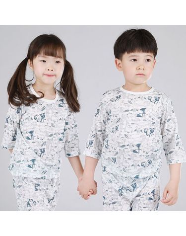 [보리보리] 7부_숲속친구들/국산무형광/KC인증/아동내의 유아내복 아기실내복 주니어잠옷