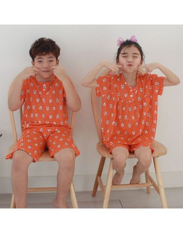 [보리보리]  강아지 봄 여름 아동 주니어 초등 잠옷 실내복 세트