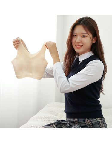 [보리보리/버니덴] 주니어 심리스 틴틴 브라 스킨베이지 단품