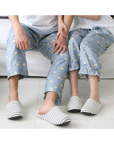 [보리보리] 순면 특면 잠옷 바지 커플 파자마 바지 P해피베어