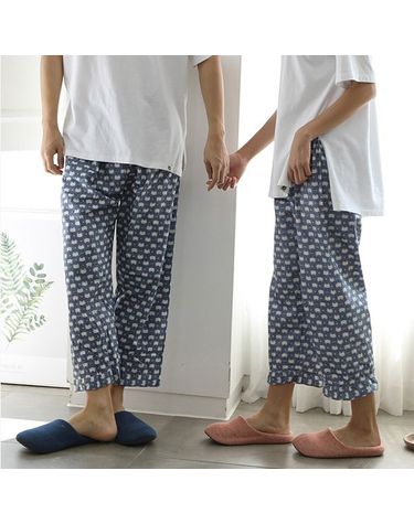 [보리보리] 순면 특면 커플 잠옷바지 남성 파자마 여성 수면바지 스타냥이