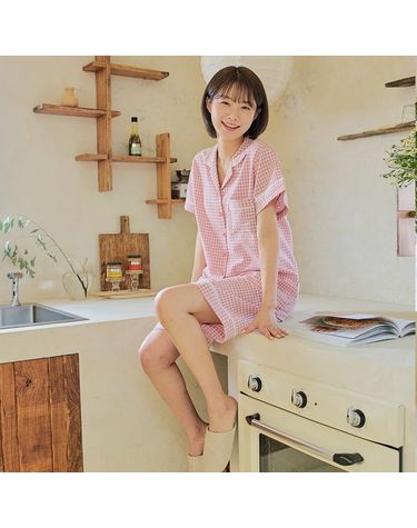 [보리보리] 찌니야 국내제작 여성잠옷 앤디 반팔상하세트