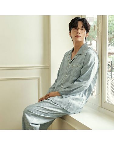 [보리보리] 보리 남성 긴팔 모달 면 잠옷 세트