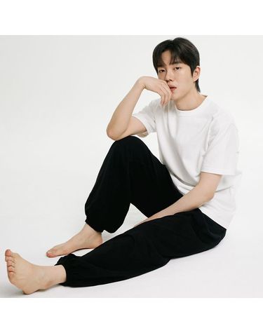 [보리보리] 우붓 블랙 남성 하렘 원마일웨어 팬츠