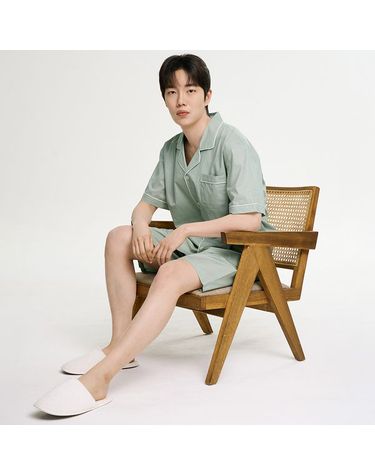 [보리보리] 클래식민트 남성 반팔 순면 잠옷 세트