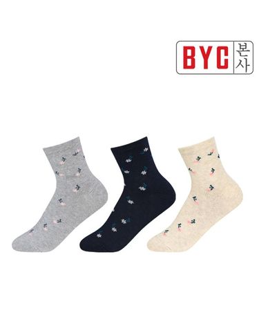 [보리보리] 여 무압박 논슬립 중목양말10매단위 SWS3610