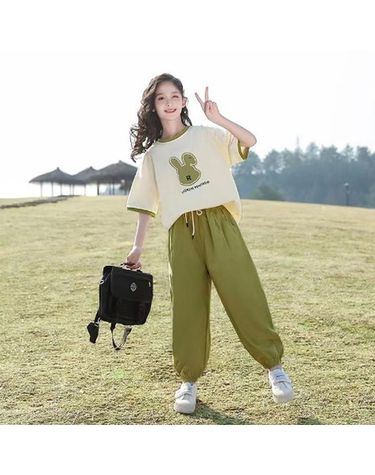 [보리보리] 재한 초등학생 오버핏 반팔 세트