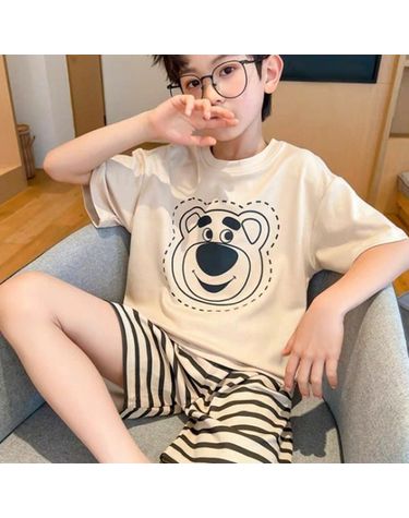 [보리보리] 재한 아동 캐주얼 반팔세트