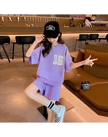 [보리보리] 재한 초등학생 후드 반팔 상하복세트