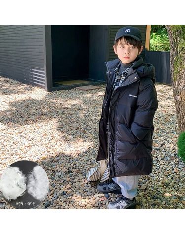 [보리보리] 재한 초등학생 덕다운 롱 패딩 점퍼