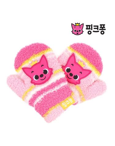 [보리보리] 핑크퐁 얼굴 탁텔 엄지 장갑 S 4~5세용