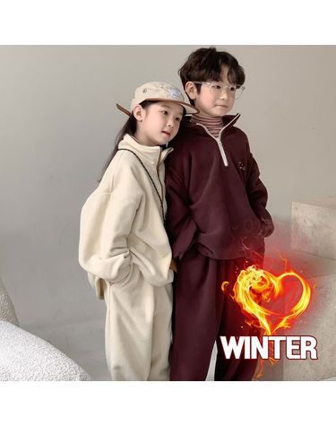 [보리보리]  남아 키즈 큐트앤프리 아노락 플리스 기모 상하세트