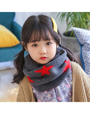 [보리보리]  유아 아동 보드란 스타 넥워머 목도리