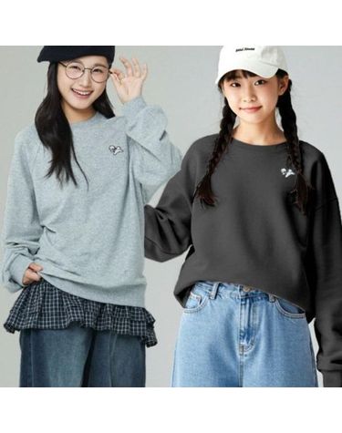 [보리보리]  세이브존07 비숑자수래글런맨투맨티셔 25F0454