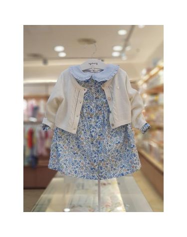 [보리보리]  세이브존06 마리블루플라워원피스가디건 01S534054