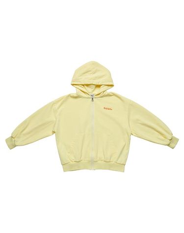 [보리보리] LOGO HOODED ZIP UP_YELLOW