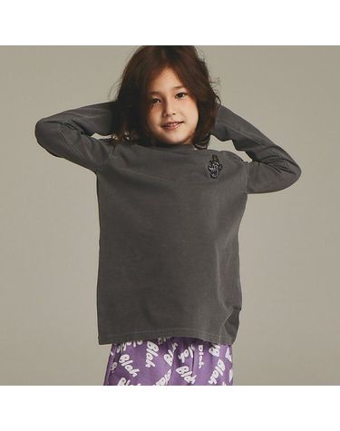 [보리보리] BLAH LOGO LINE LONG SLEEVE T-SHIRT_BLACK