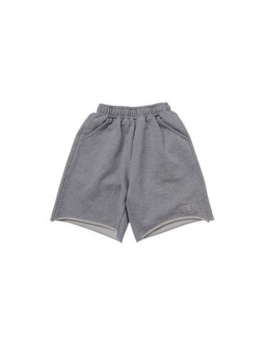 [보리보리] BLAH LOGO SWEAT SHORTS_GRAY