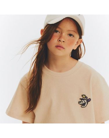 [보리보리] BLAH LOGO SHORT T-SHIRT_BEIGE
