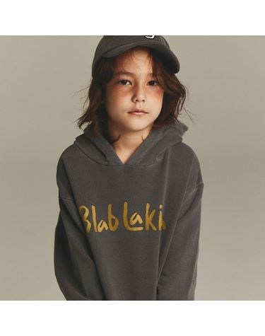 [보리보리] LOGO HOODED SWEAT SHIRTS_BLACK