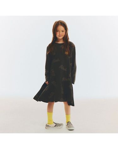 [보리보리] BLAH LOGO DRESS_BLACK