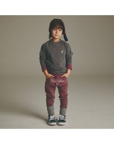 [보리보리] LOGO SWEAT PANTS_BURGUNDY